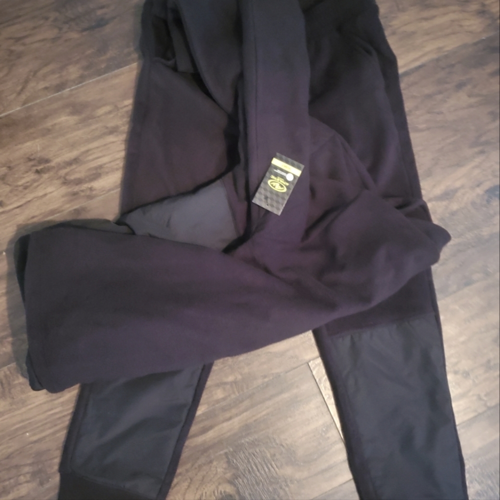 Athletic Works Tech Fleece Jogging Suit Pants Jacket Jog Outfit Set Black Boys